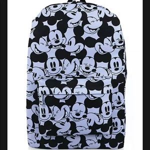 Disney Store Mickey Mouse Expressions Backpack 2021 New Blue Black NWT